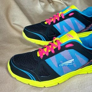CATAPULT women sneakers lightweight active wear shoes 9 black blue